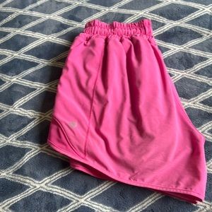 lululemon sonic pink shorts